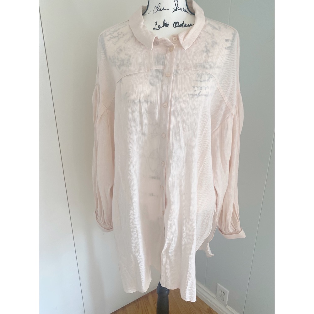 Topshop summer pink blouse Plus size 12